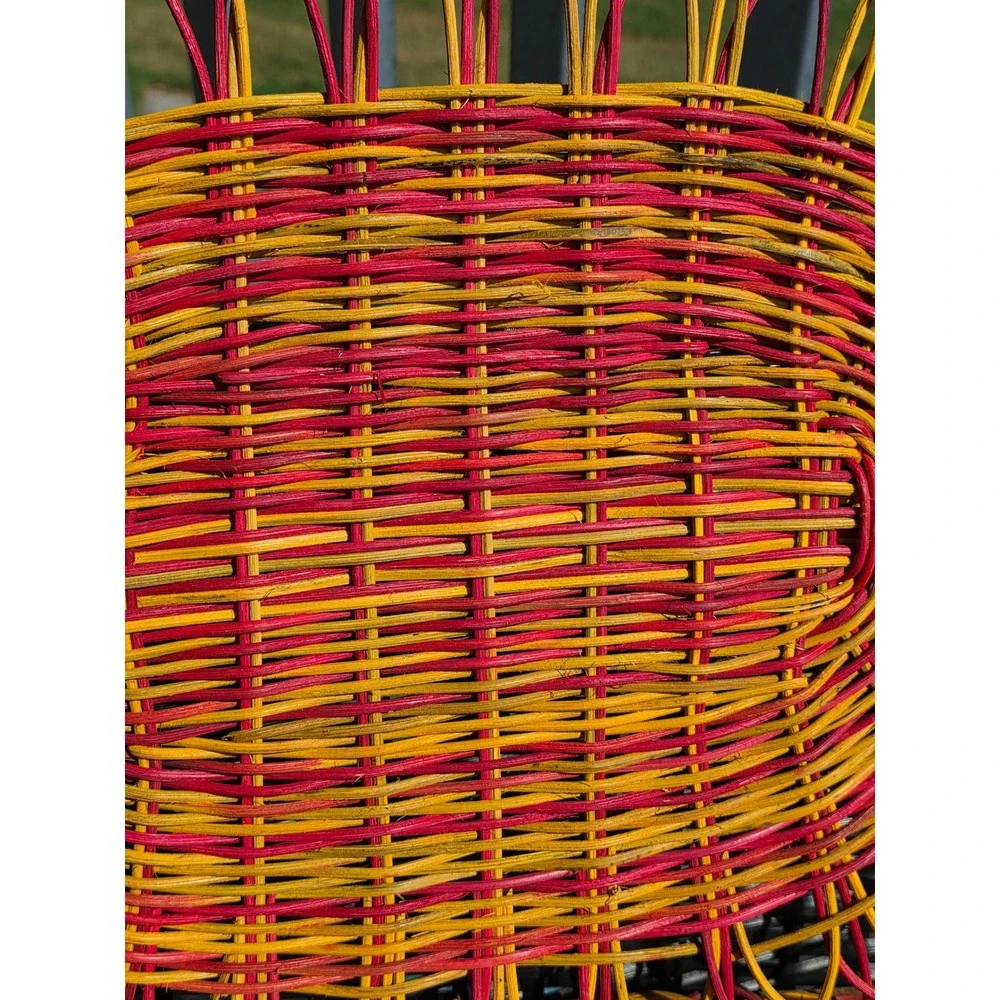 RARE VTG Boho Tiki Pier 1 Imports Rattan Placemats (15) Woven Oval 14x19 NEW